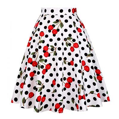 Skirts Women Retro High Waist Midi Skirt