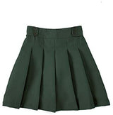 unik Girl Pleated Uniform Skirt Scooter Size 5-16 Navy Khaki Plaid (Hunter Green, 5): Clothing