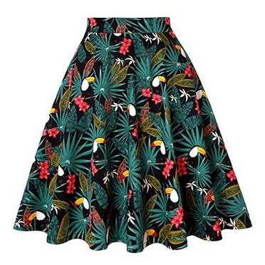 Skirts High Waist Pinup Mini Black Daily Skirts