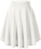 Urban CoCo Women's Basic Versatile Stretchy Flared Casual Mini Skater Skirt (X-Large, Black) at Amazon Womenâs Clothing store