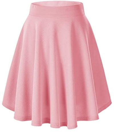 Urban CoCo Women's Basic Versatile Stretchy Flared Casual Mini Skater Skirt (X-Large, Black) at Amazon Womenâs Clothing store
