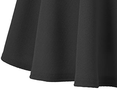 Urban CoCo Women's Basic Versatile Stretchy Flared Casual Mini Skater Skirt (X-Large, Black) at Amazon Womenâs Clothing store