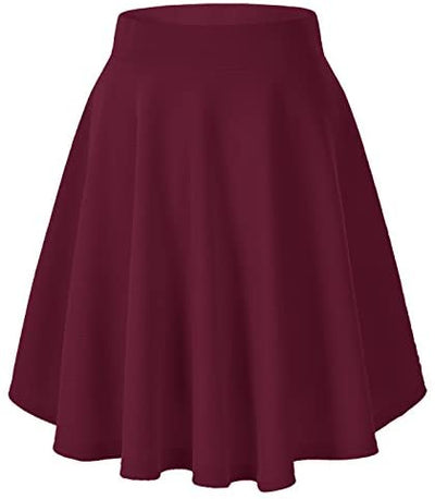 Urban CoCo Women's Basic Versatile Stretchy Flared Casual Mini Skater Skirt (X-Large, Black) at Amazon Womenâs Clothing store