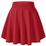 Urban CoCo Women's Basic Versatile Stretchy Flared Casual Mini Skater Skirt (X-Large, Black) at Amazon Womenâs Clothing store