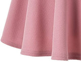 Urban CoCo Women's Basic Versatile Stretchy Flared Casual Mini Skater Skirt (X-Large, Pink) at Amazon Womenâs Clothing store