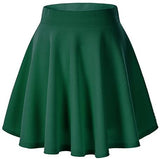 Urban CoCo Women's Basic Versatile Stretchy Flared Casual Mini Skater Skirt (X-Large, Black) at Amazon Womenâs Clothing store