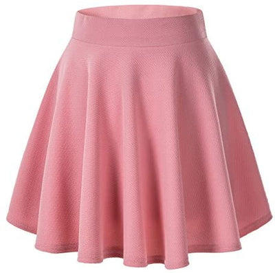 Urban CoCo Women's Basic Versatile Stretchy Flared Casual Mini Skater Skirt (X-Large, Black) at Amazon Womenâs Clothing store