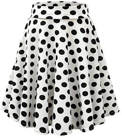 Urban CoCo Women's Basic Versatile Stretchy Flared Casual Mini Skater Skirt (X-Large, Pink) at Amazon Womenâs Clothing store