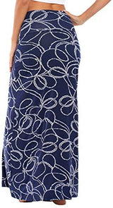 Urban CoCo Women's Stylish Spandex Comfy Fold-Over Flare Long Maxi Skirt at Amazon Womenâs Clothing store