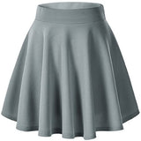 Urban CoCo Women's Basic Versatile Stretchy Flared Casual Mini Skater Skirt (X-Large, Black) at Amazon Womenâs Clothing store