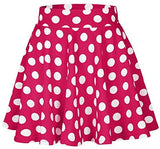 Urban CoCo Women's Basic Versatile Stretchy Flared Casual Mini Skater Skirt (X-Large, Pink) at Amazon Womenâs Clothing store
