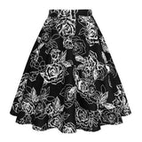 Skirts Women Retro High Waist Midi Skirt