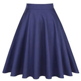 Skirts High Waist Pinup Mini Black Daily Skirts