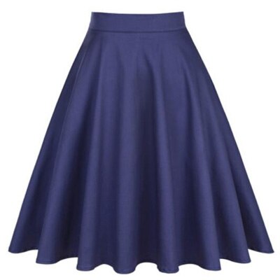 Skirts High Waist Pinup Mini Black Daily Skirts