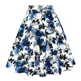 Skirts Women Retro High Waist Midi Skirt