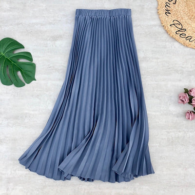 Spring Summer Women Midi Skirts