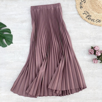 Spring Summer Women Midi Skirts