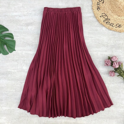 Spring Summer Women Midi Skirts