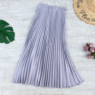 Spring Summer Women Midi Skirts