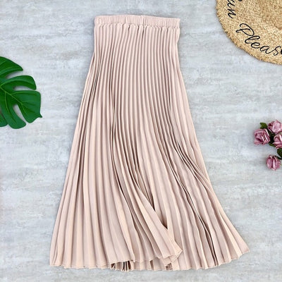 Spring Summer Women Midi Skirts