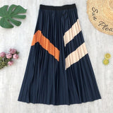 Skirts Womens Pleated Striped