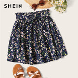 SHEIN Boho Navy Ditsy Floral Print