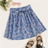 SHEIN Boho Navy Ditsy Floral Print