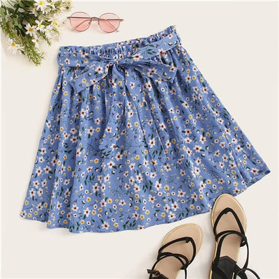 SHEIN Boho Navy Ditsy Floral Print