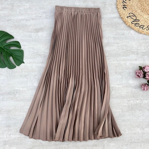 Spring Summer Women Midi Skirts